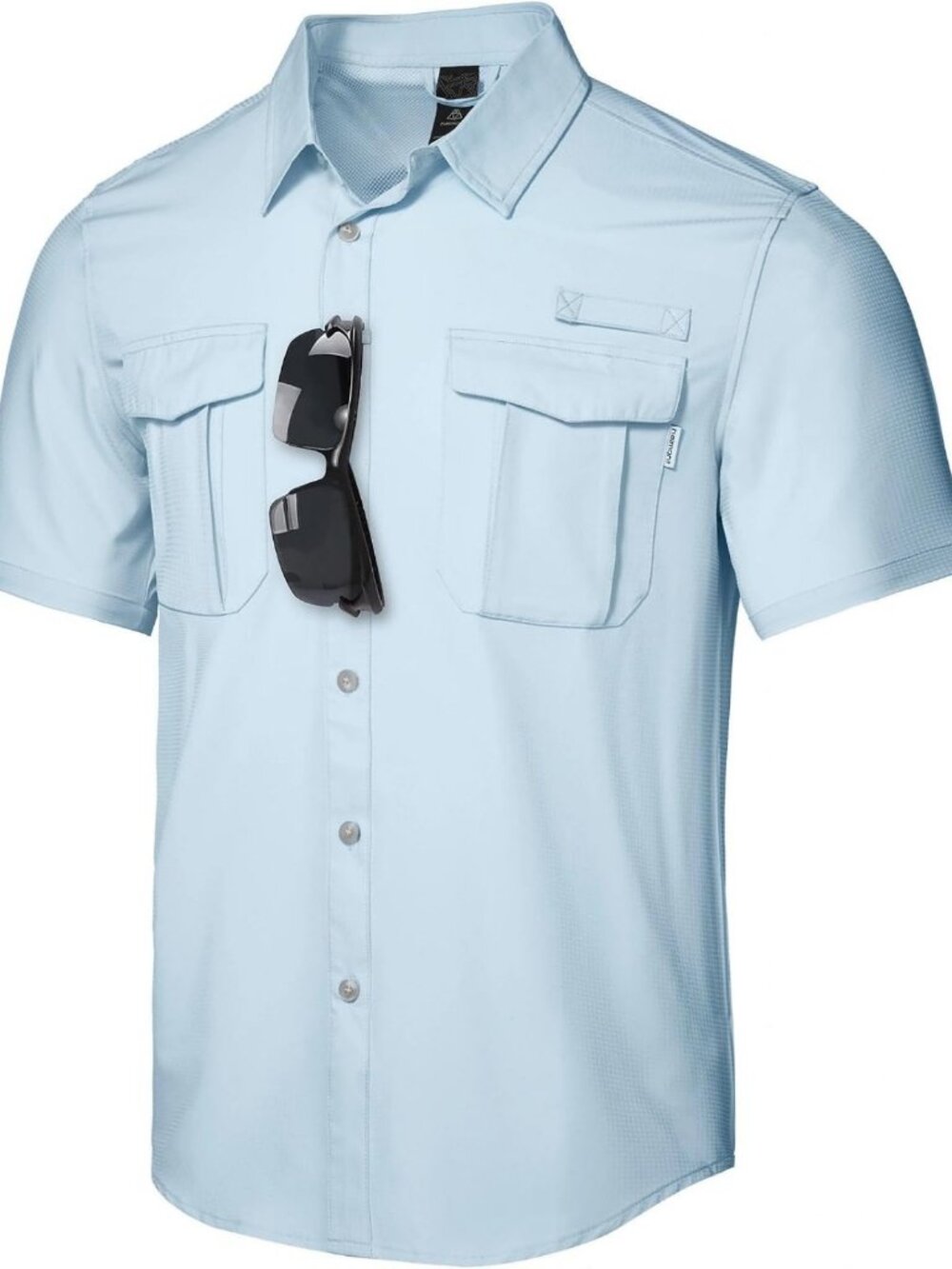 Men's UPF 50+ Short Sleeve Hiking Shirt - Lightweight, Quick-Dry, Outdoor